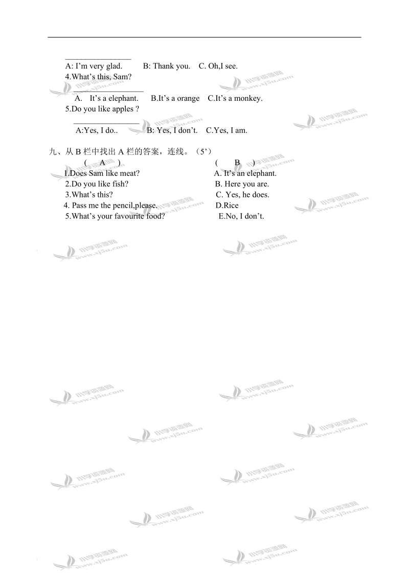 （人教新起点）三年级英语下学期期中测试题.doc_第3页