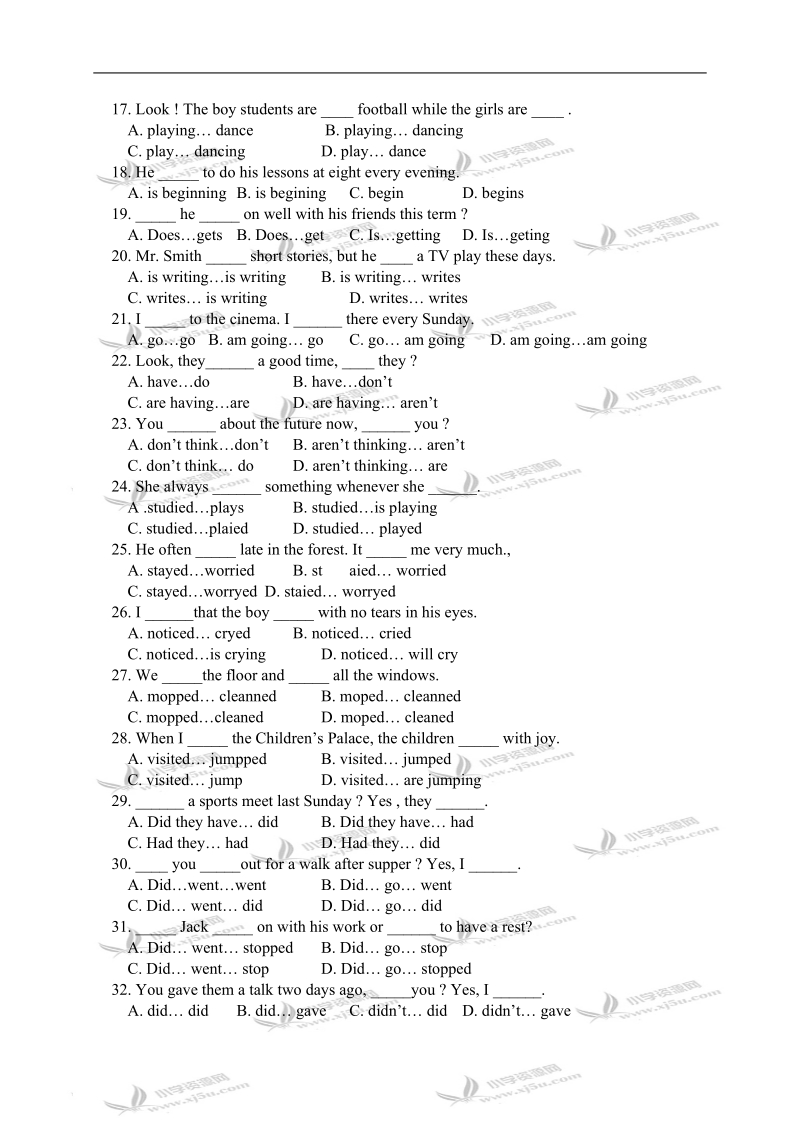 外研版（一起）六年级英语下册 module 10 unit 1 练习题.doc_第2页