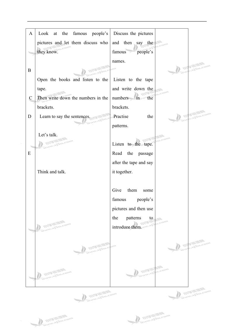 （人教新起点）六年级英语上册教案 unit 6 lesson 31-32.doc_第2页