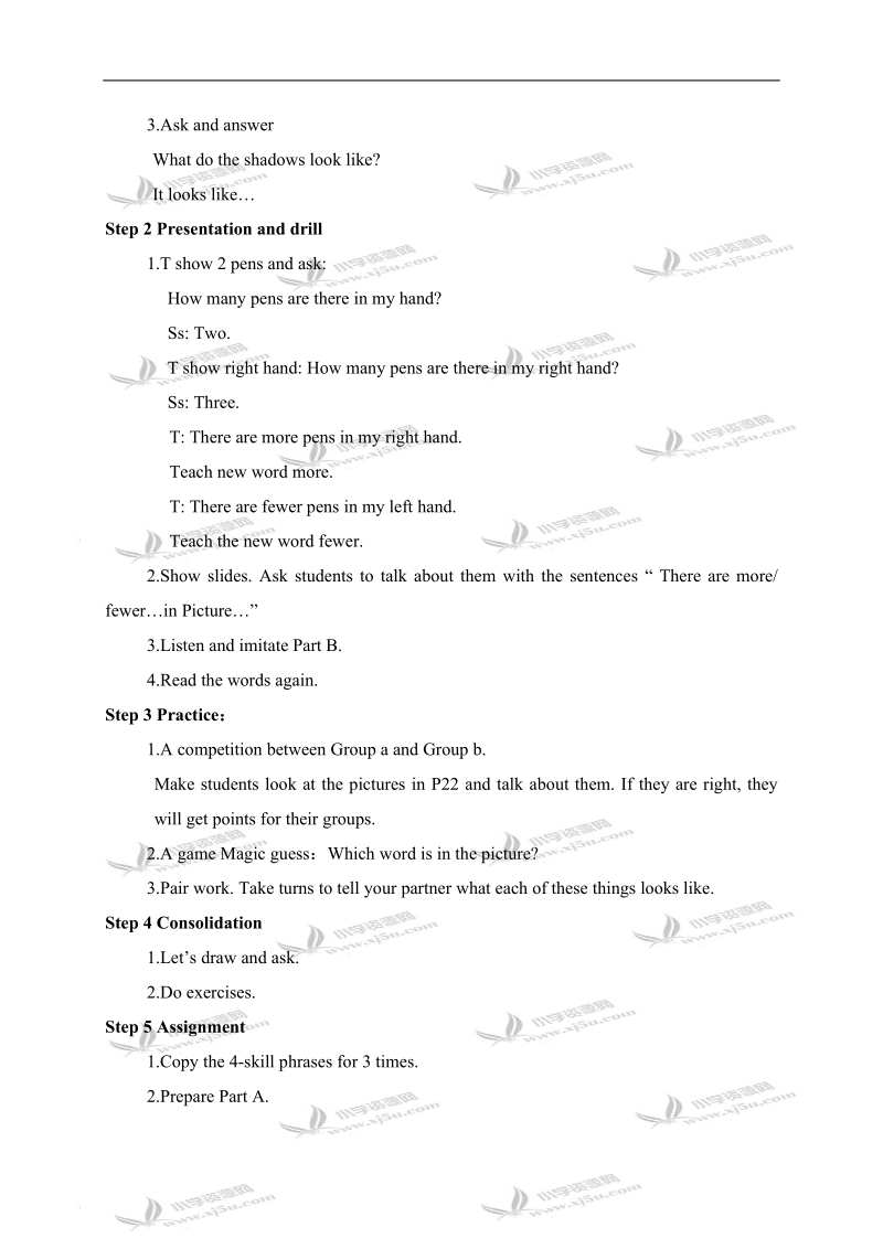 （湘少版）六年级英语下册教案 unit5 period1.doc_第2页