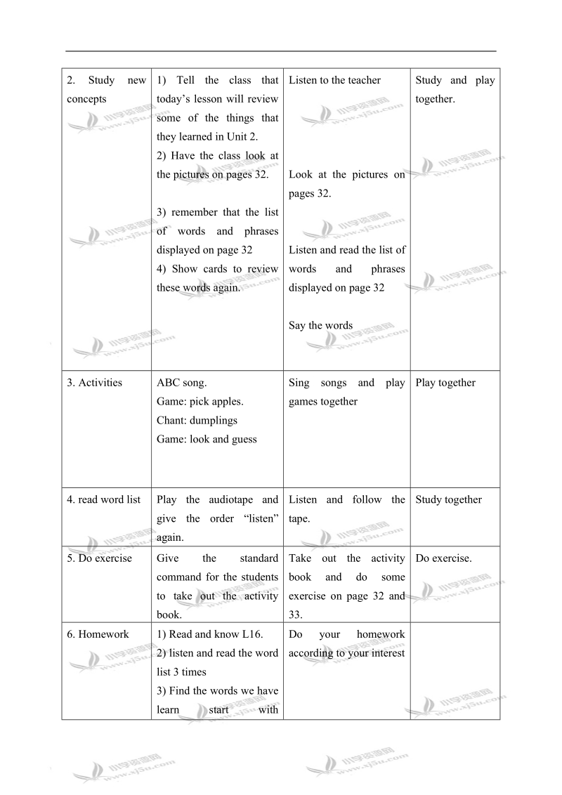 冀教版（一起）二年级英语下册教案 unit 2 lesson 16(1).doc_第2页