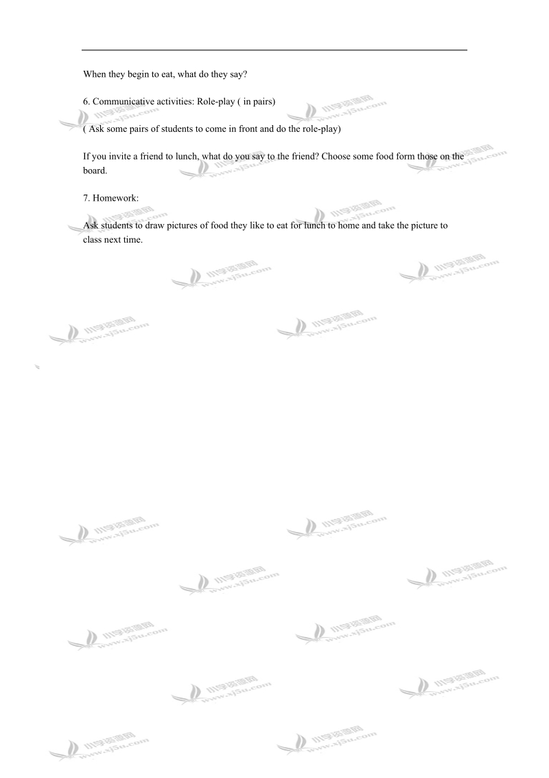 小学一年级英语教案lesson plan.doc_第3页