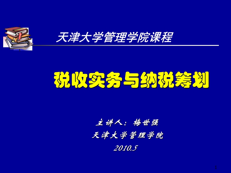 2010税收实务与纳税筹划.ppt_第1页