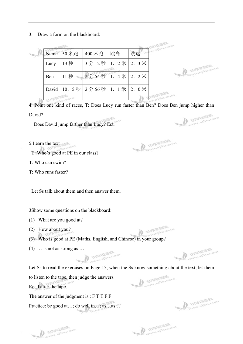 （苏教牛津版）六年级英语下册教案 unit 2(5).doc_第2页