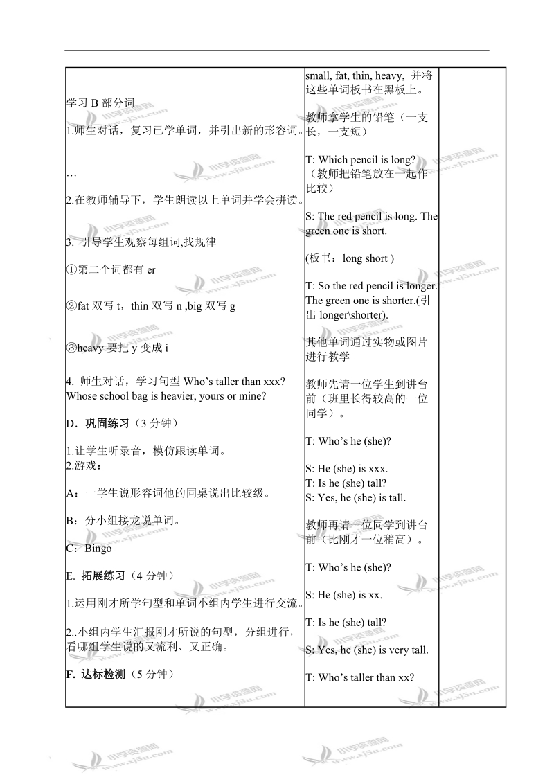 （苏教牛津版）六年级英语下册教案 unit 1(1).doc_第2页