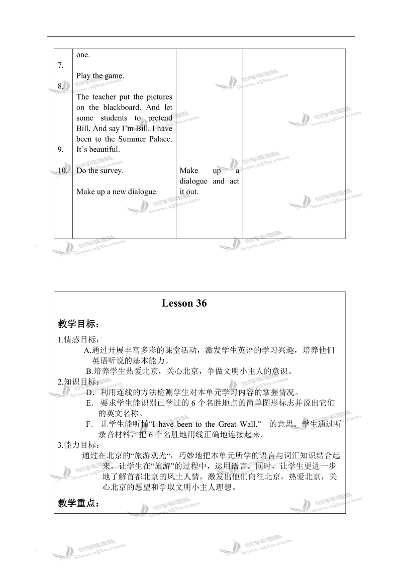 （人教新起点）二年级英语上册教案 unit6 lesson35-lesson36.doc_第2页