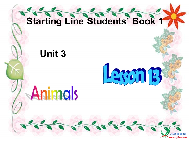 人教（新起点） 小学一年级英语上册 《unit 3 animals》ppt课件.ppt_第1页