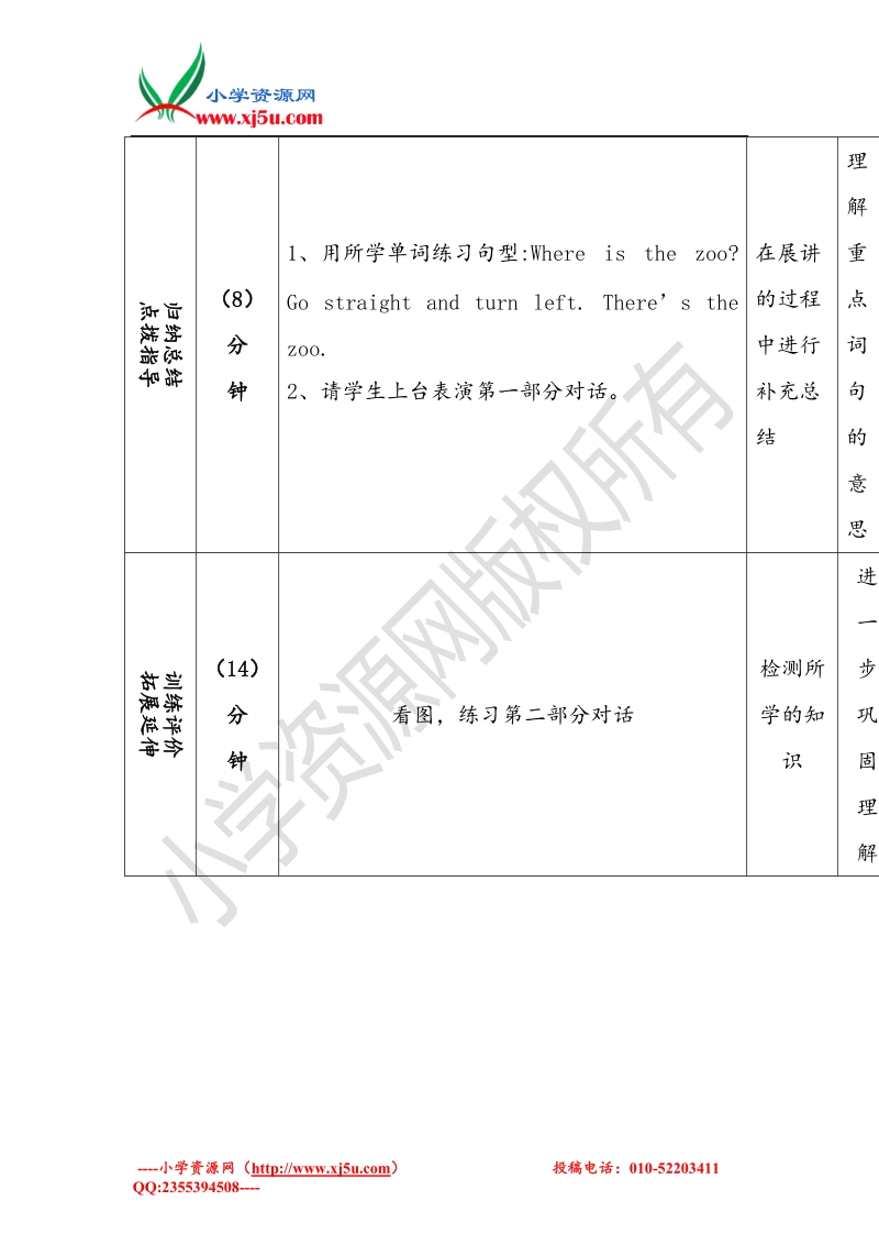 四年级英语上册《lesson 15 in the city》教案 冀教版.doc_第3页