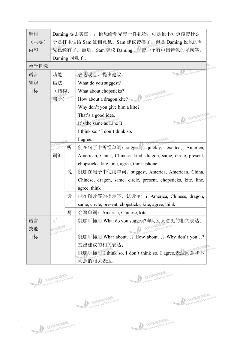 （外研版）五年级英语下册教案 module 8 unit 1(5) 第一课时.doc_第2页