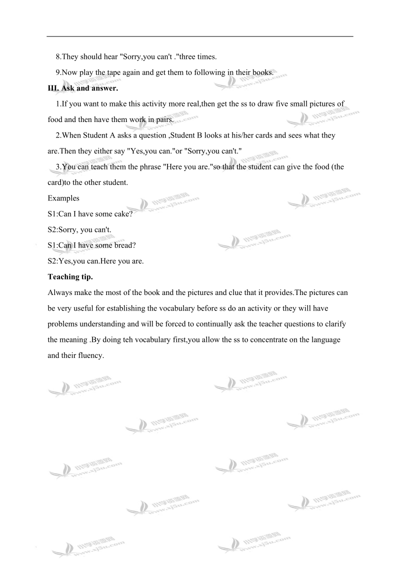 （外研版）四年级英语上册教案module9 unit1.doc_第2页