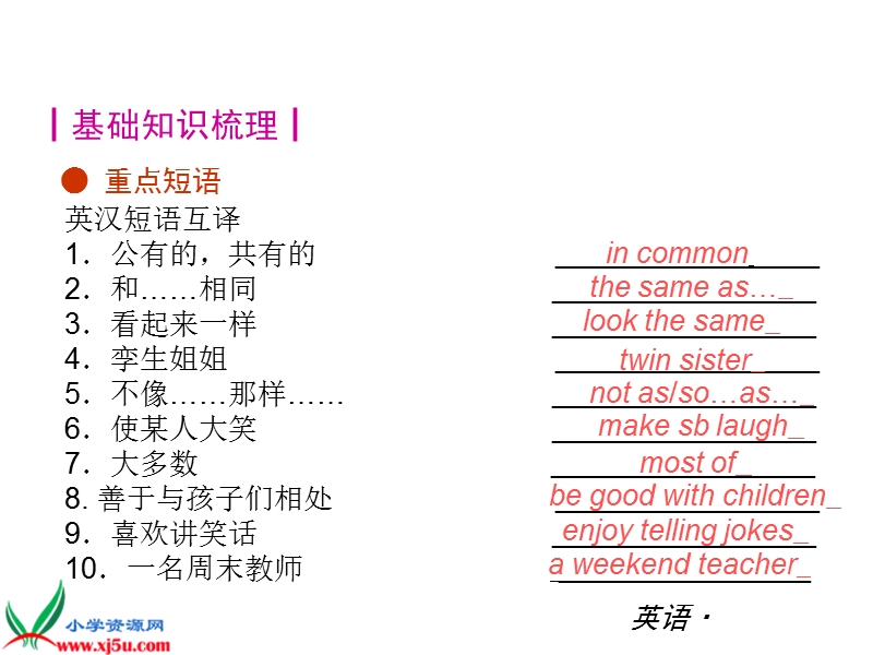 广州版（一起）一年级英语上册课件 revision (i)(1).ppt_第1页