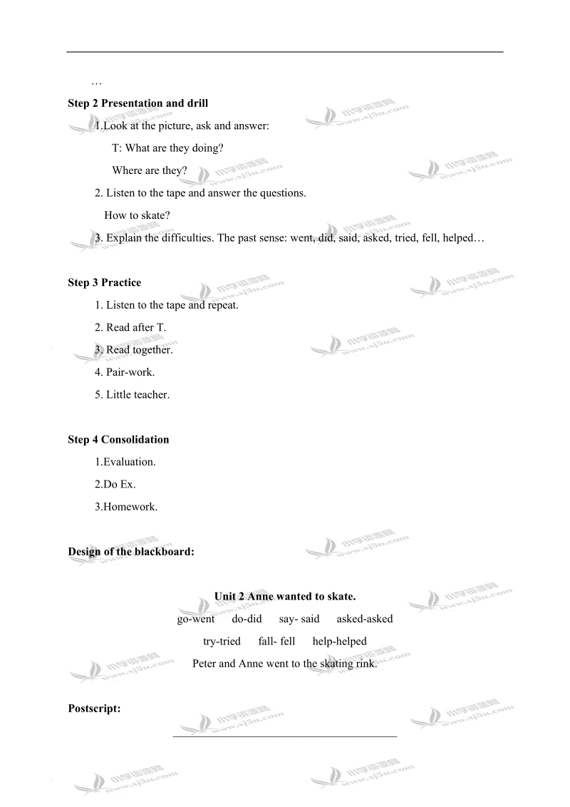 （湘少版）六年级英语下册教案 unit2 period2.doc_第2页