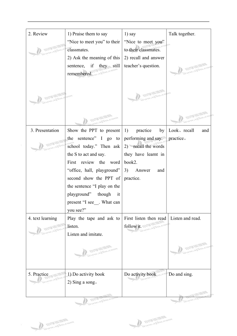 冀教版（一起）二年级英语下册教案 unit 1 lesson 1(2).doc_第2页