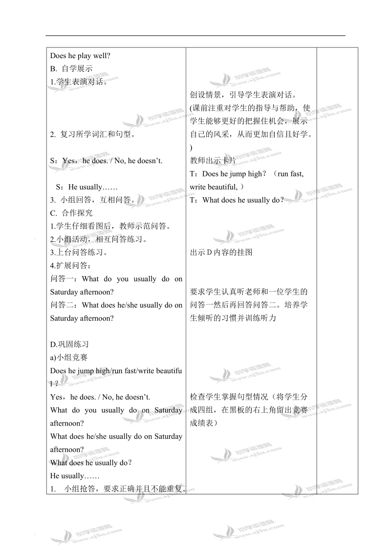 （苏教牛津版）五年级英语下册教案 unit 5(5).doc_第2页