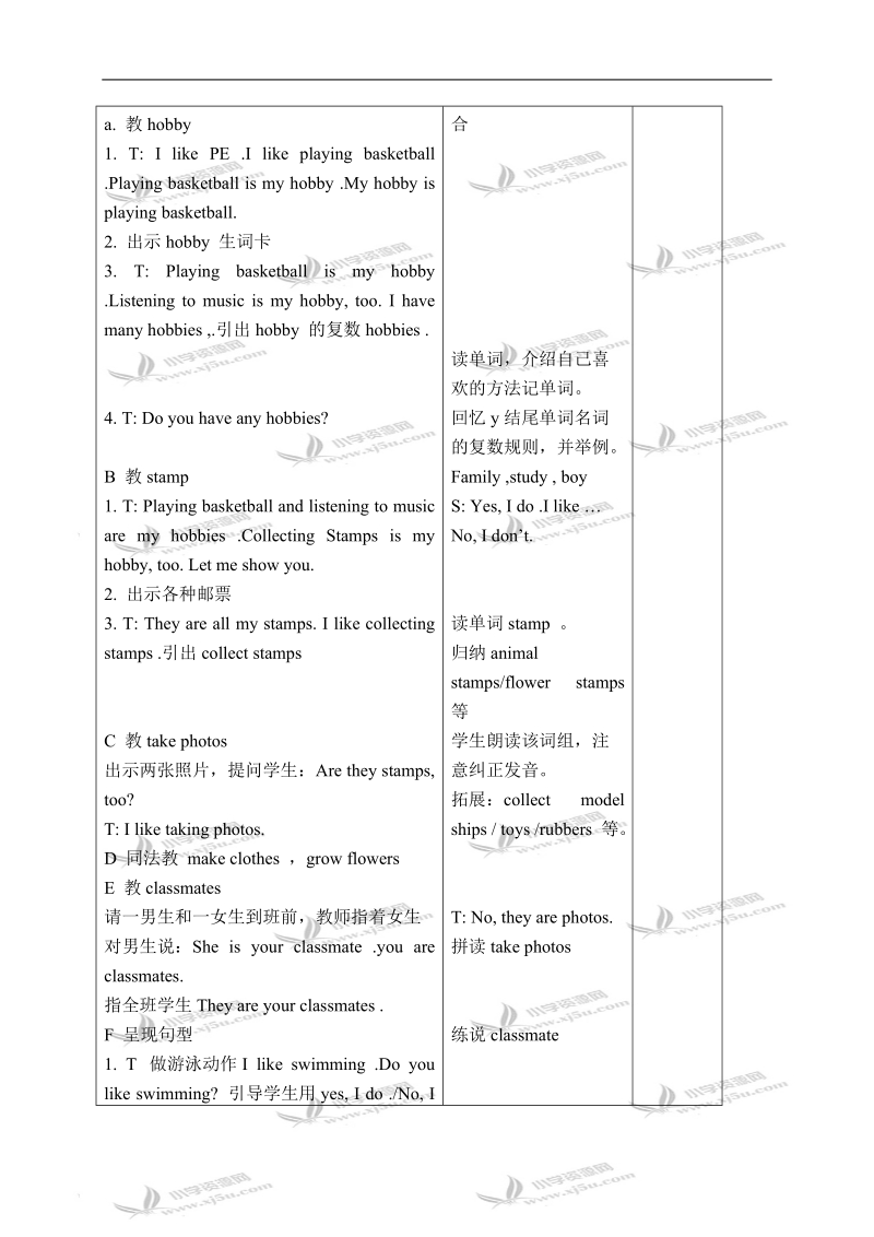 （苏教牛津版）五年级英语下册教案 unit 3(11).doc_第2页