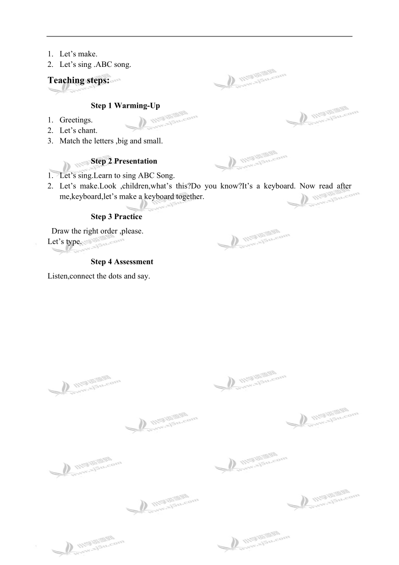 (人教pep) 三年级英语下册教案 recycle 2.doc_第3页