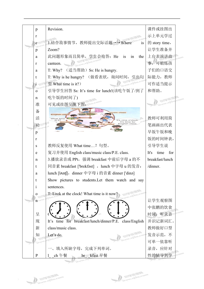 （人教pep）四年级英语下册教案 unit 2(18) part a learn.doc_第2页