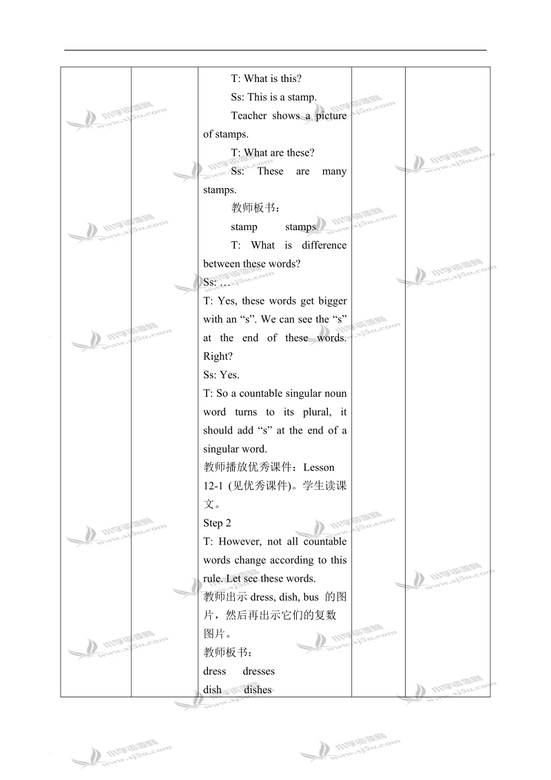 冀教版（一起）五年级英语下册教案 unit 2 lesson 12(1).doc_第3页