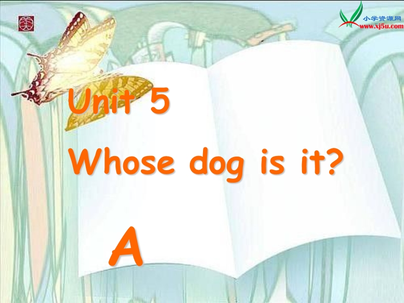 （新人教pep版）五年级英语下册ppt课件：unit5 whose dog is it a whose pig is this.ppt_第1页