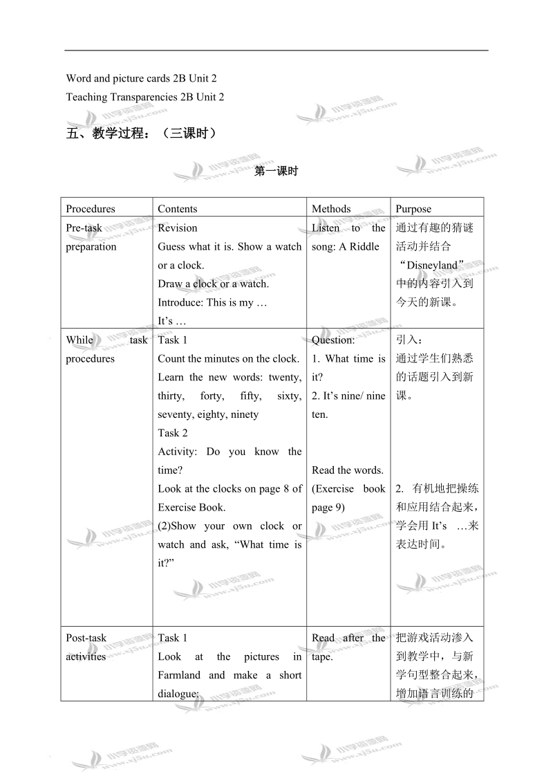 （新世纪版）二年级英语下册教案 unit 2(2).doc_第2页