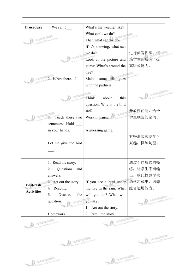 （新世纪版）三年级英语下册教案 unit 12(1).doc_第2页