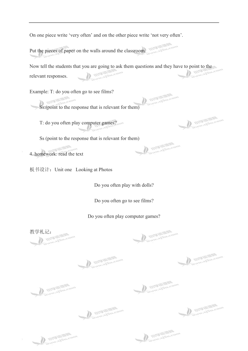 （外研版）六年级英语上册教案 module8 unit1(2).doc_第2页