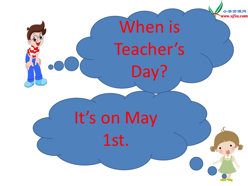 （新人教pep版）五年级英语下册ppt课件：unit4 when is easter a when is teachers day.ppt_第3页