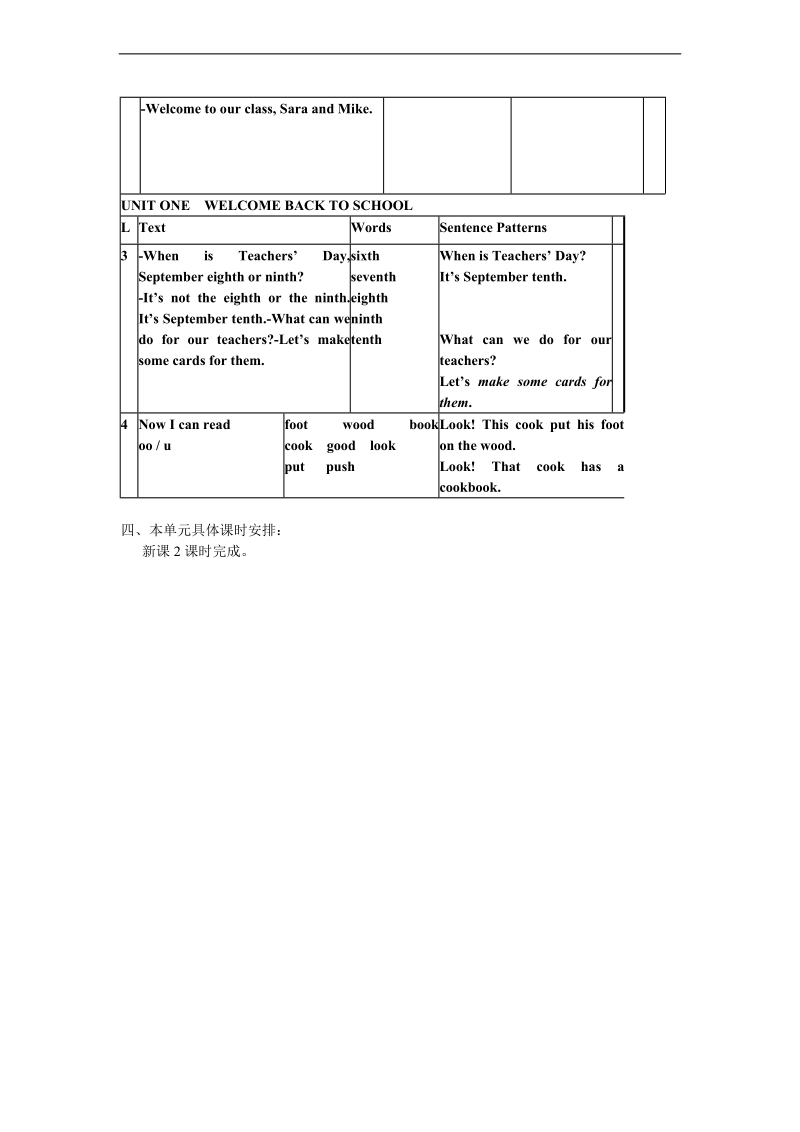 （湘少版）三年级英语上册教案 unit1.doc_第2页