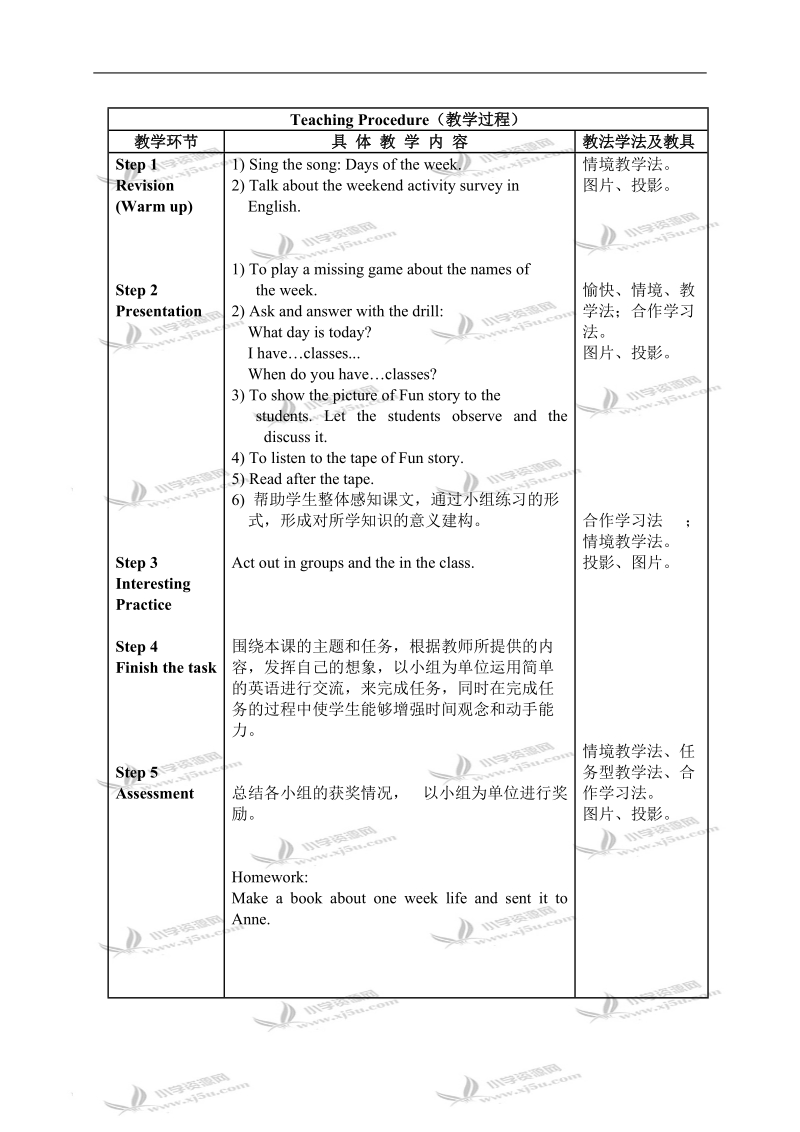 （人教新版）四年级下册英语教案 unit4 lesson24（1）.doc_第2页