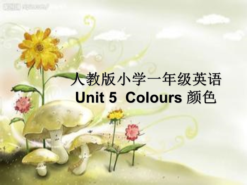 （人教新起点标准版）一年级英语上册课件 unit5 colours.ppt_第1页