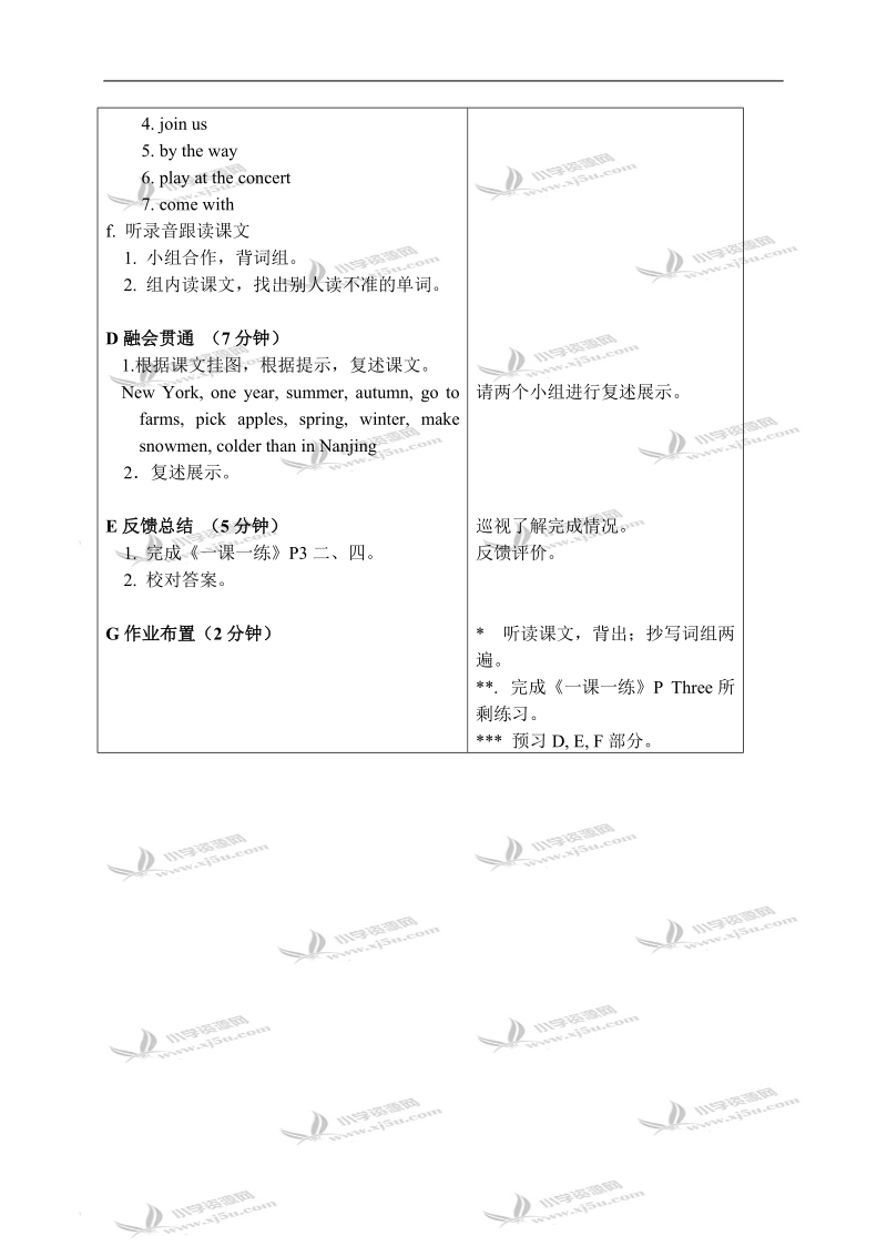 （苏教牛津版）六年级英语下册教案 unit 6 第三课时.doc_第2页