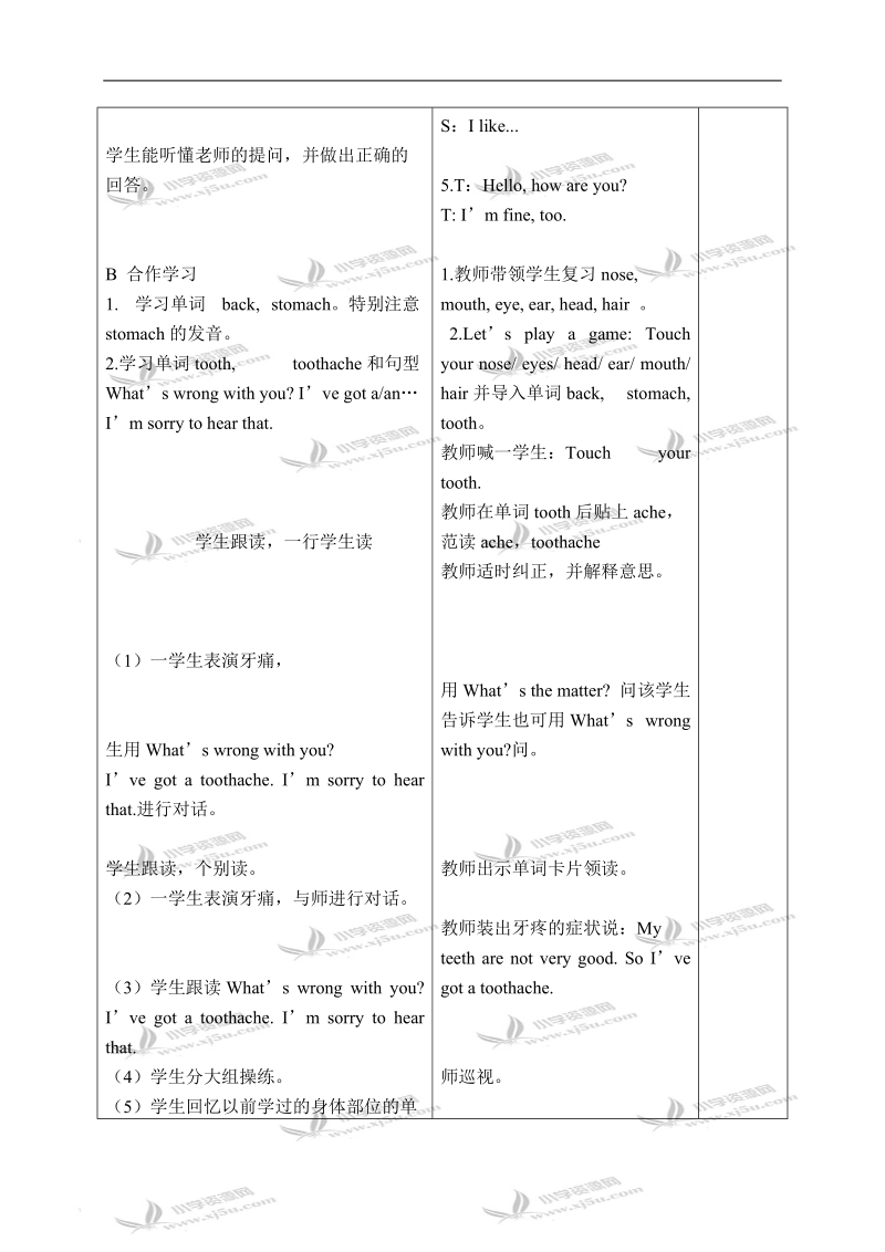 （苏教牛津版）五年级英语下册教案 unit 2(9).doc_第2页