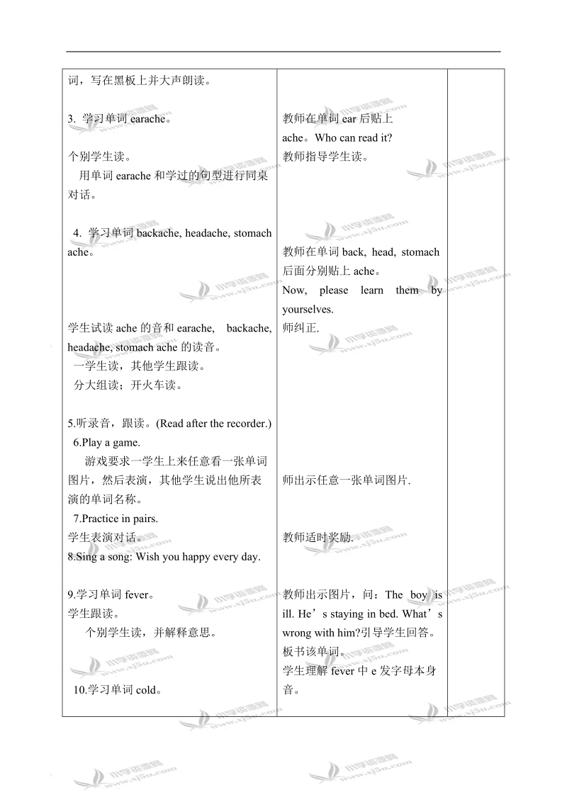 （苏教牛津版）五年级英语下册教案 unit 2(9).doc_第3页