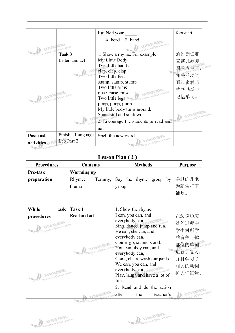 （新世纪版）三年级英语上册教案 unit 5 period 1-2.doc_第3页