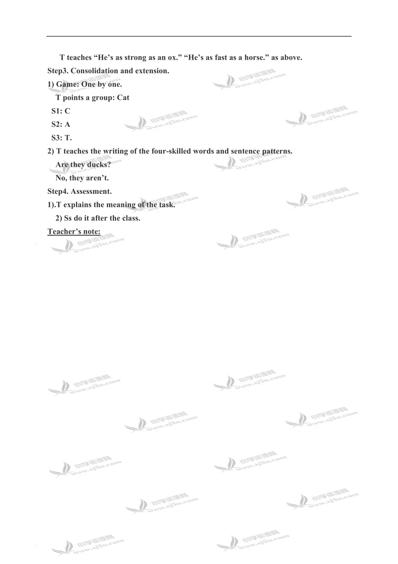 （人教pep）四年级英语下册 unit6 lesson3.doc_第3页