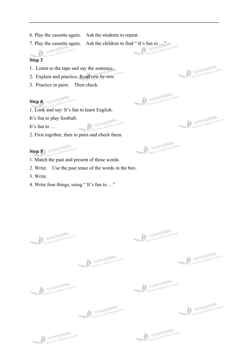 外研版（一起）六年级英语上册教案 module 10 unit 1(1).doc_第2页