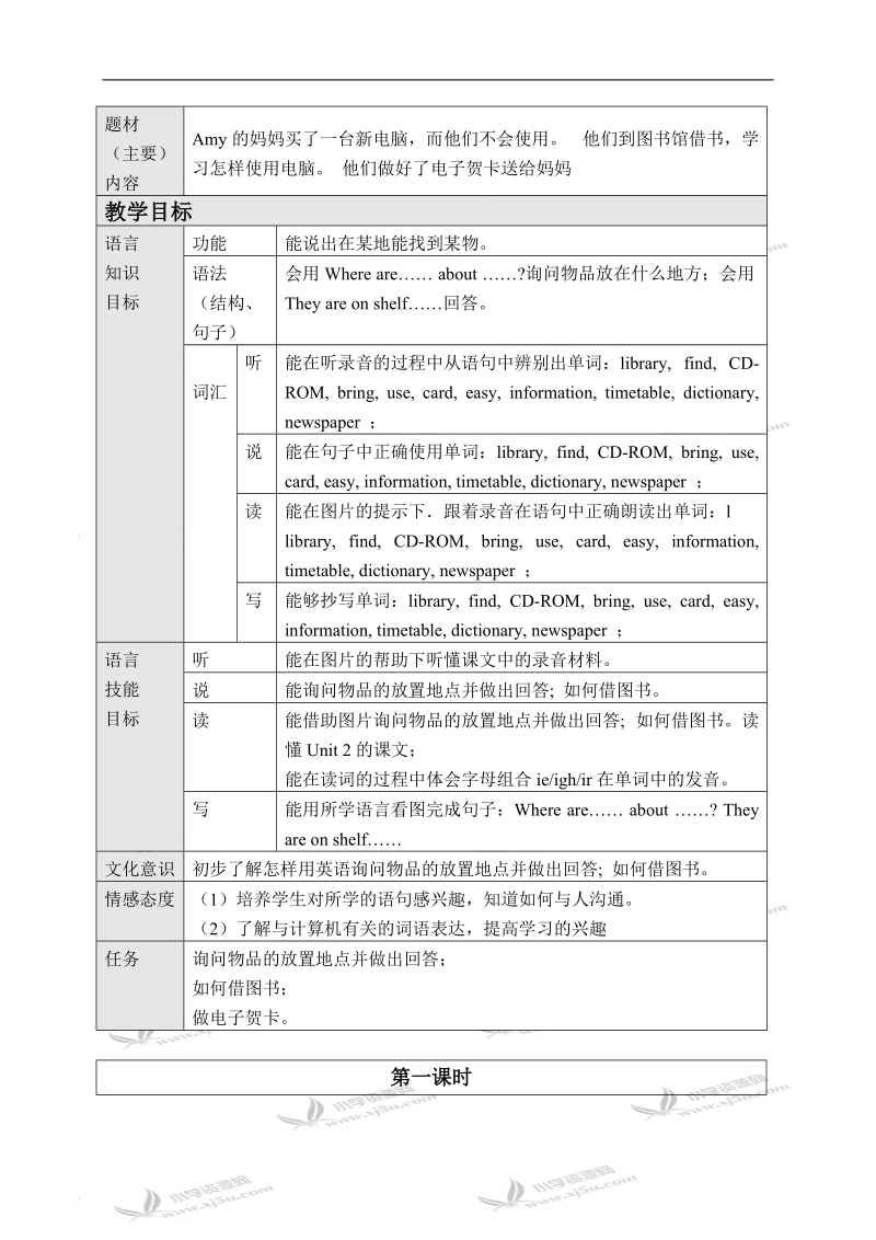 （外研版）五年级英语下册教案 module 4 unit 1(6).doc_第2页