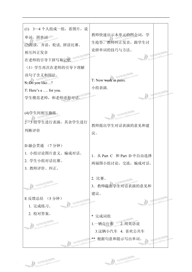 （苏教牛津版）四年级英语上册教案 unit4 period2.doc_第2页