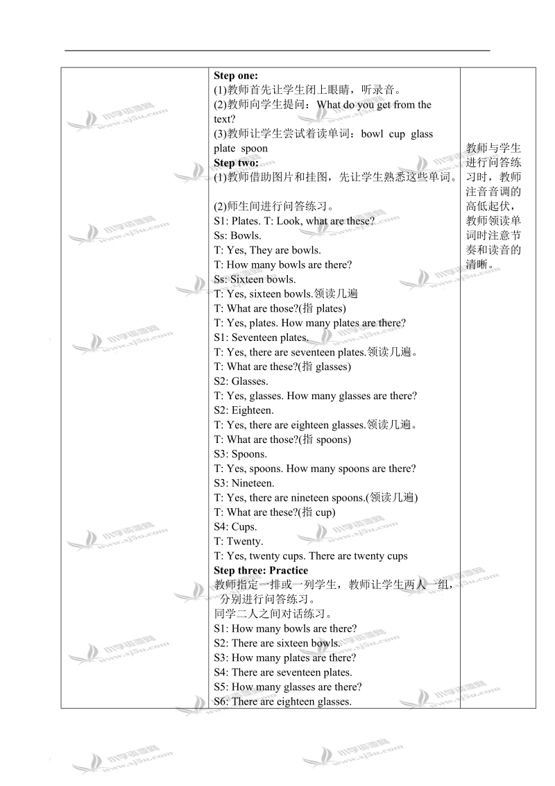 （冀教版）三年级英语下册教案 unit2 lesson10（1）.doc_第2页