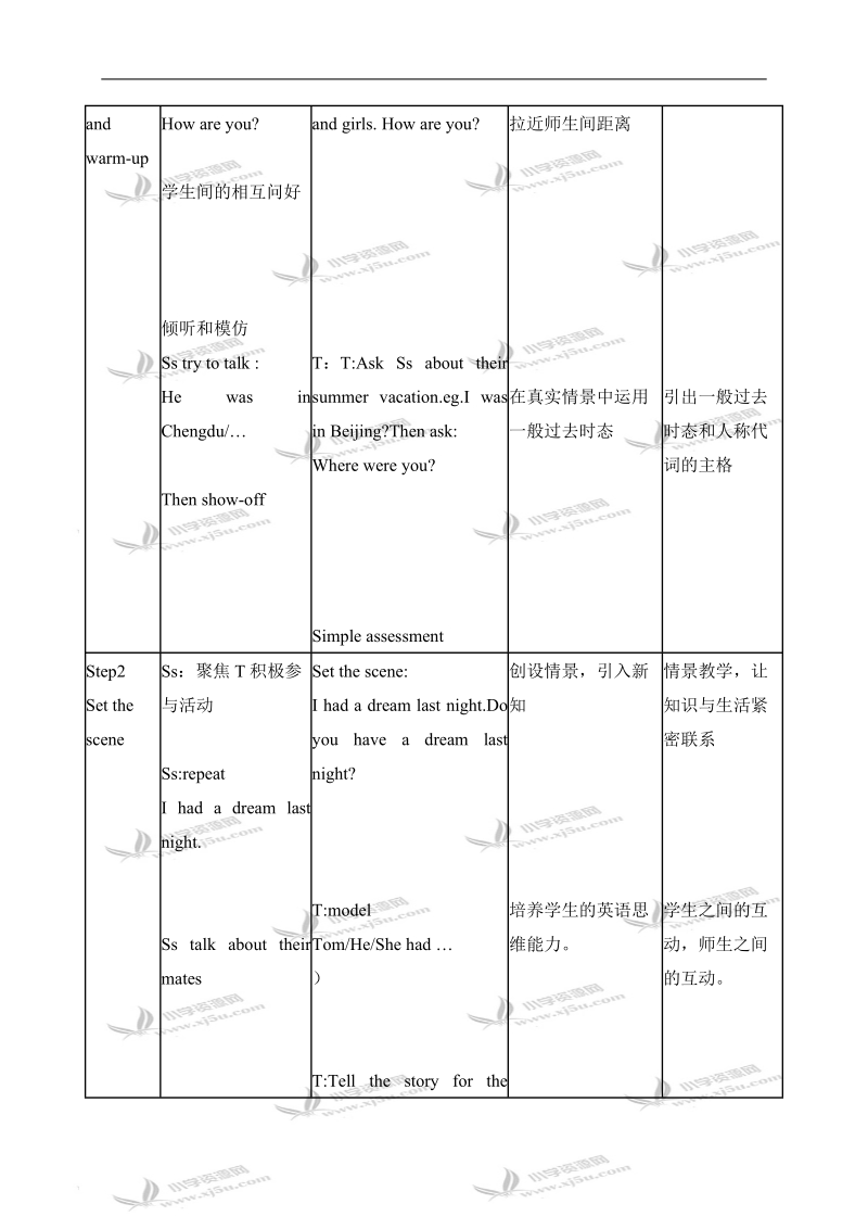 （北师大版）五年级英语上册教案 unit1(7).doc_第2页