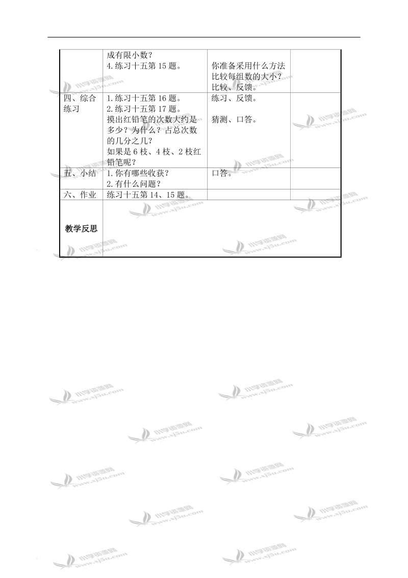 （苏教版）六年级数学下册教学设计 分数的基本性质和数的改写复习课.doc_第2页