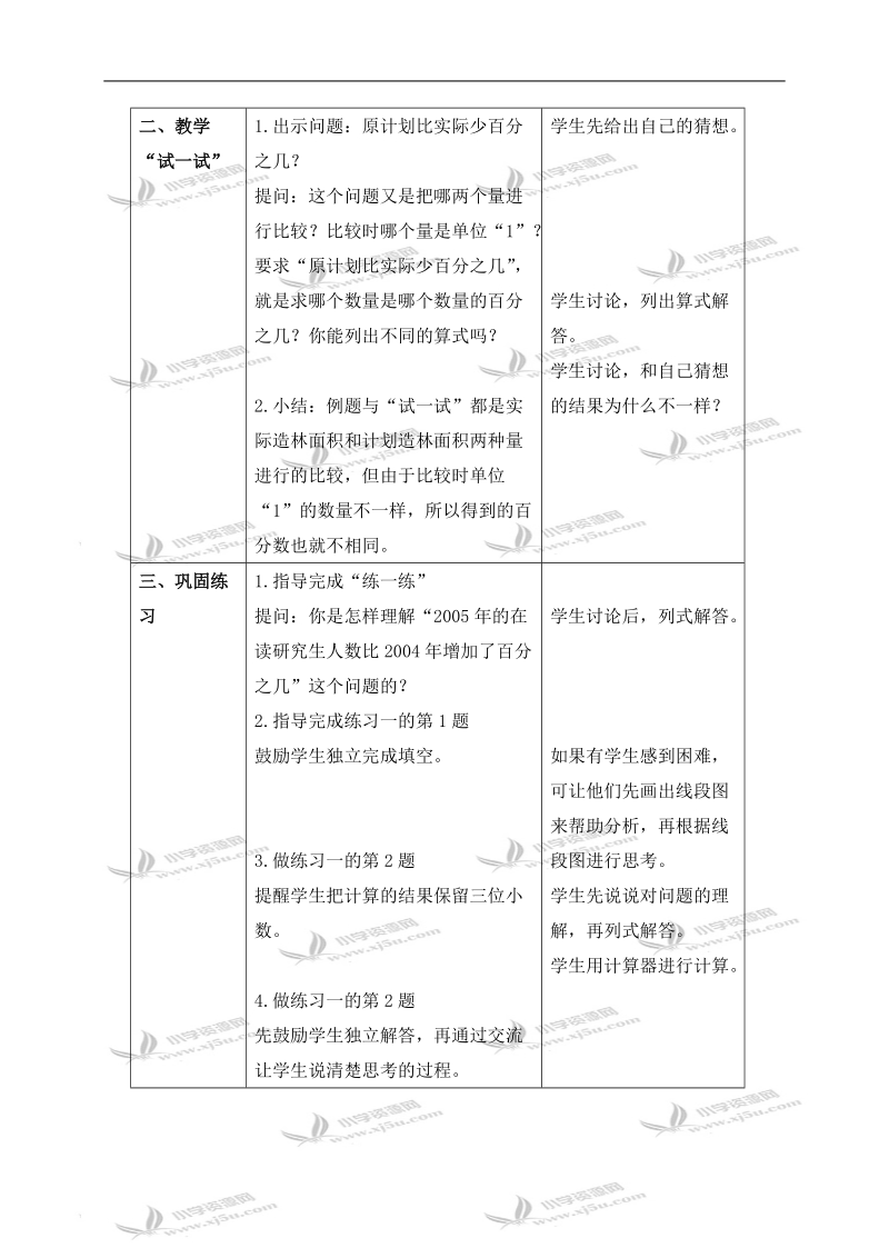 （苏教版）六年级数学下册教案 求一个数比另一个数多（少）百分之几的实际问题（三）.doc_第3页