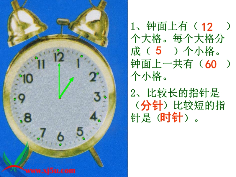 （苏教版）一年级数学上册课件 时、分的认识 1.ppt_第3页