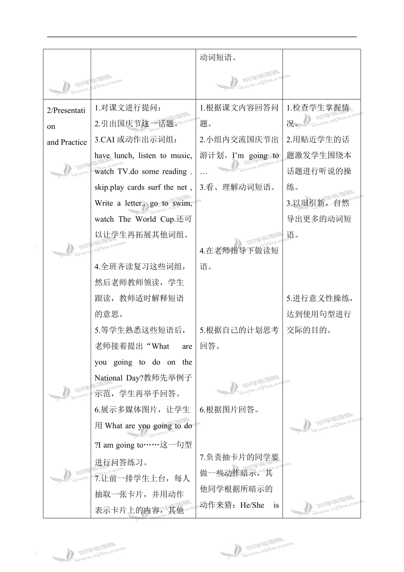 （广州版）六年级英语上册教案 module1 unit1(2).doc_第2页