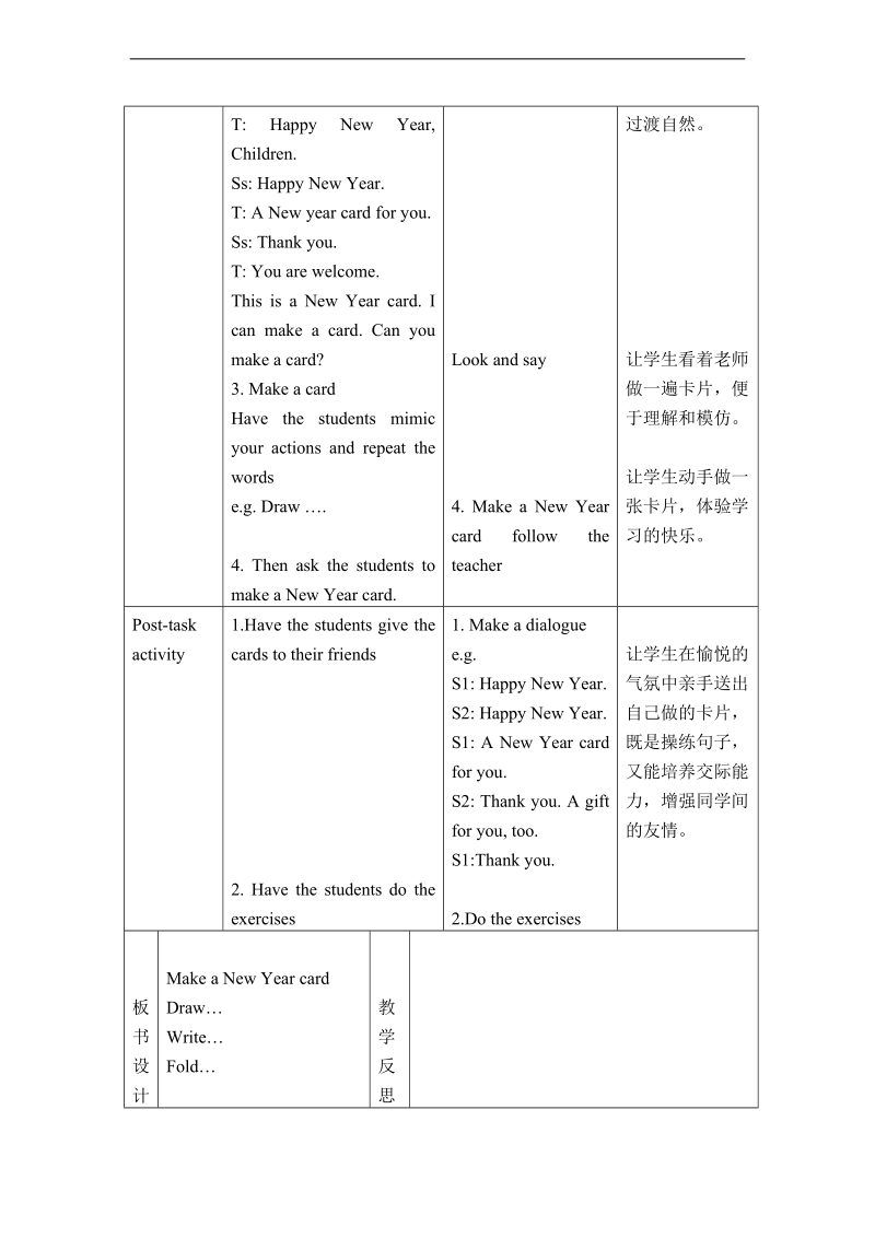 （沪教牛津）一年级英语下册教案 unit11 new year's day period2.doc_第2页