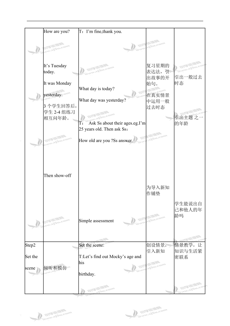 （北师大版版）五年级英语上册教案 unit4(13).doc_第2页