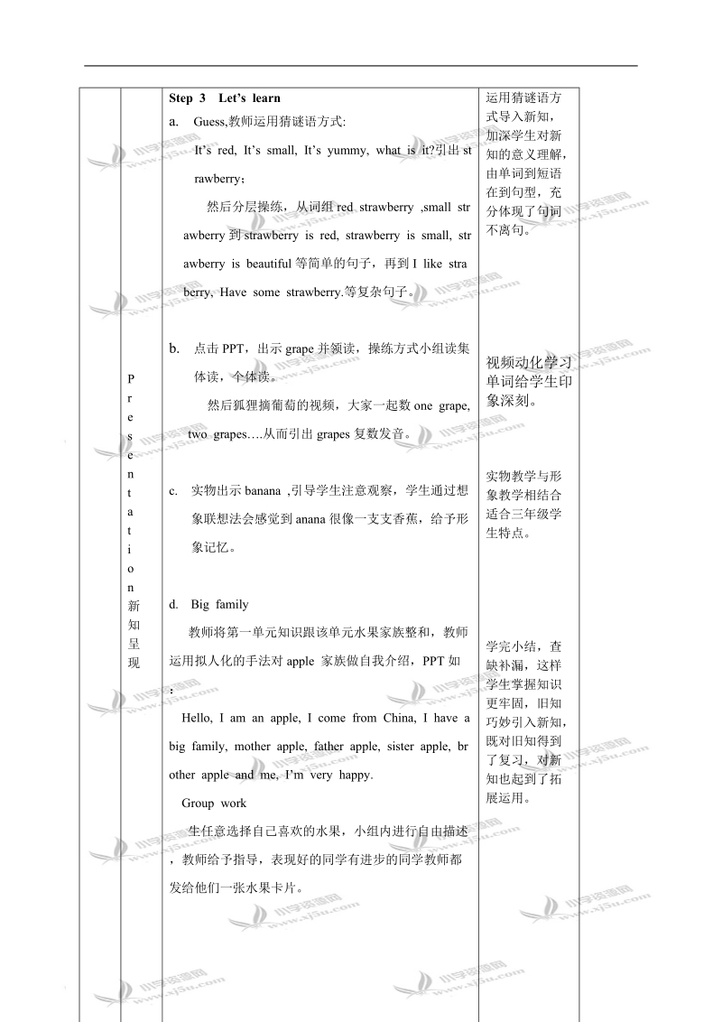 （人教pep）三年级英语下册教案 unit 4 lesson 2(2).doc_第3页