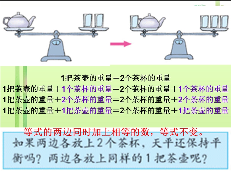 （西师大版）五年级数学下册课件 等式的基本性质 1.ppt_第3页