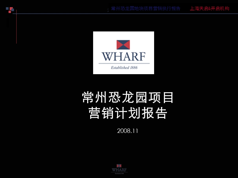 2008九龙仓常州恐龙园地块项目营销计划报告.ppt_第1页