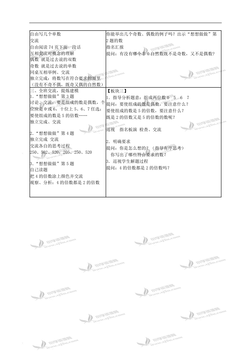 （苏教版）四年级数学下册教案 2和5的倍数的特征 2.doc_第2页